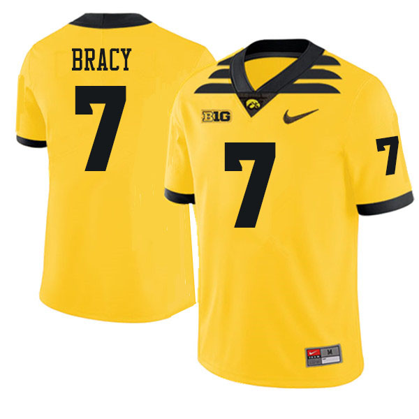 Men #7 Reggie Bracy Iowa Hawkeyes College Football Jerseys Sale-Gold